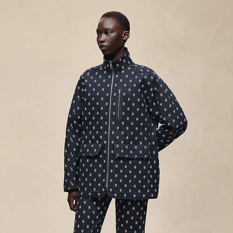 "Chaine d'Ancre" reversible short coat