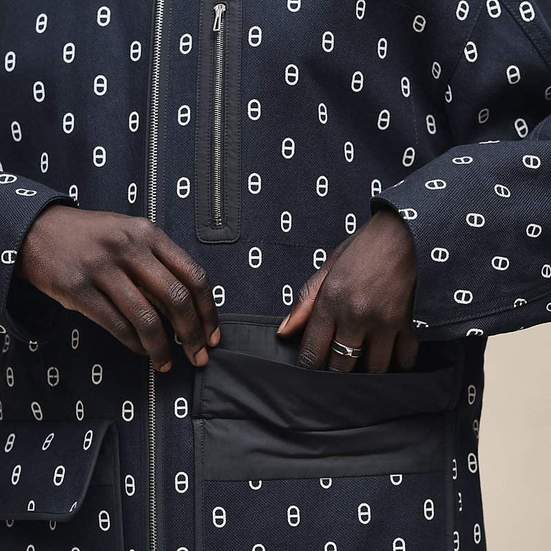 "Chaine d'Ancre" reversible short coat