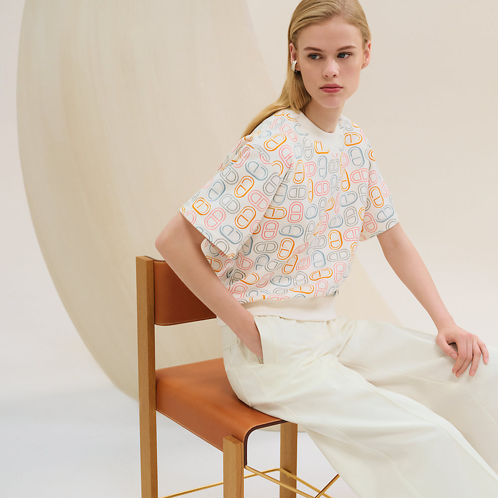 アンカーモチーフが華やか【HERMES】「Chaine d'Ancre」シャツ Chaine d'Ancre