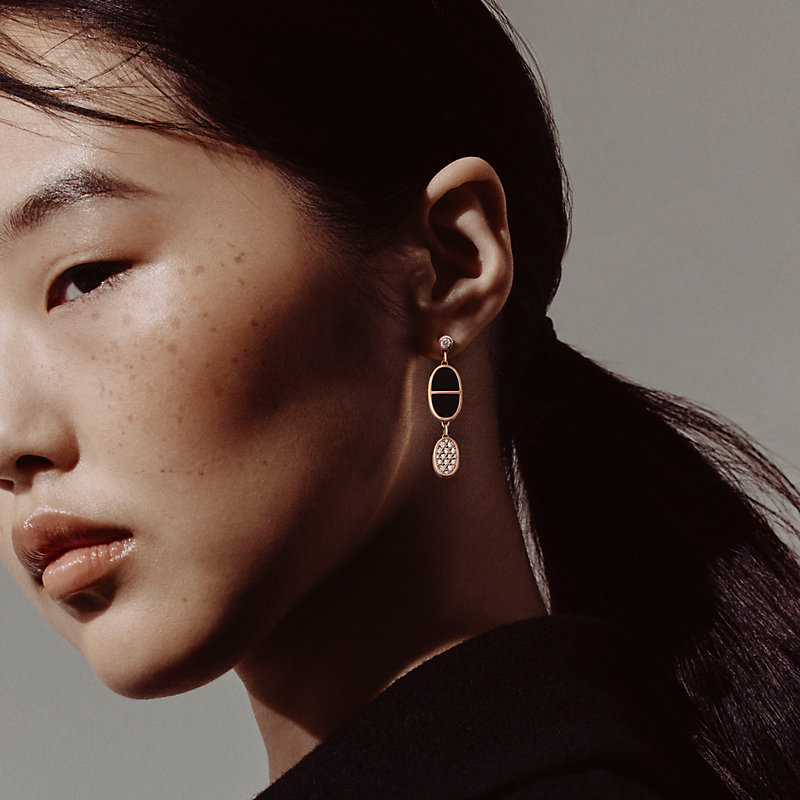 Chaine d'ancre Verso dangle earrings