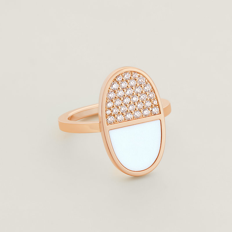 Chaine d'ancre Verso ring, medium model