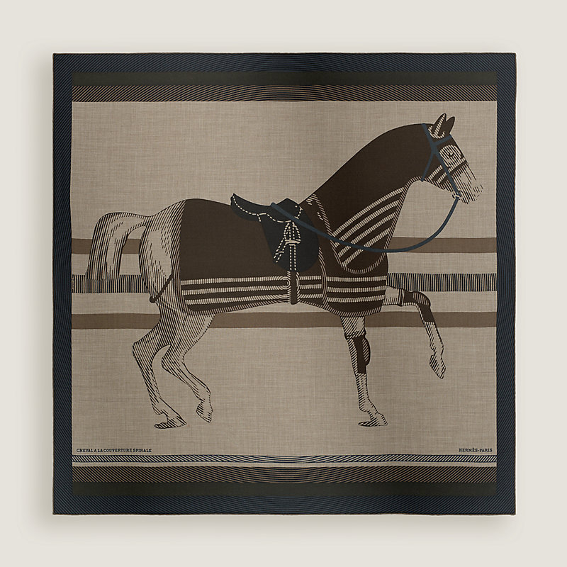Cheval a la Couverture Spirale scarf 100