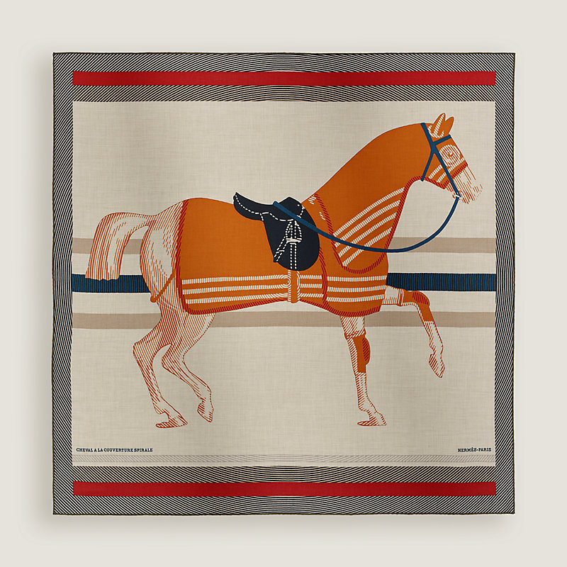 Cheval a la Couverture Spirale scarf 100