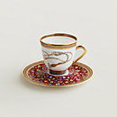 View: Worn, Cheval d’Orient coffee cup and saucer