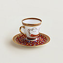 View: Worn, Cheval d’Orient coffee cup and saucer