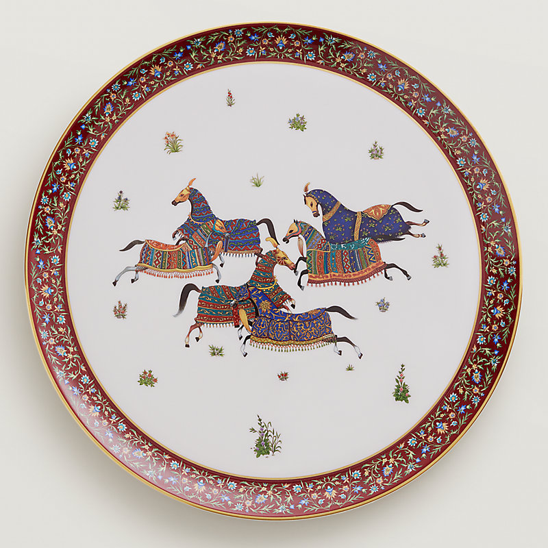 Cheval d’Orient round platter n°1, large model