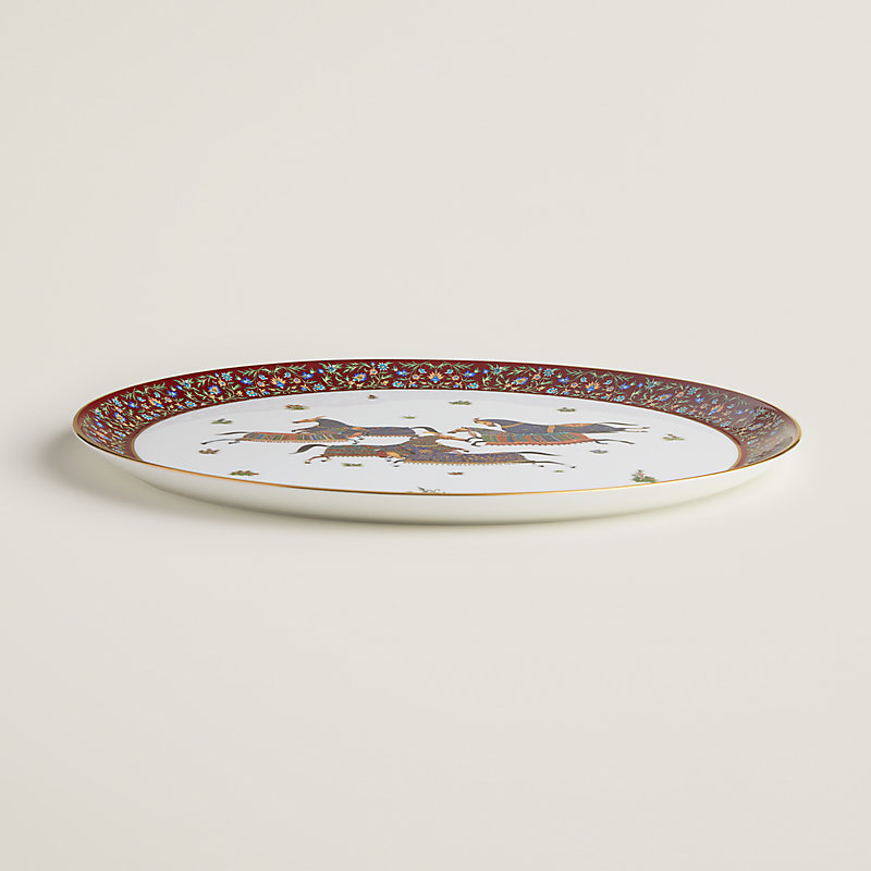 Cheval d’Orient round platter n°1, large model