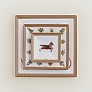 View: Worn, Cheval d’Orient set of 3 square plates (n°1 to 3)