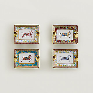 Cheval d'Orient set of 4 mini ashtrays | Hermès Mainland China