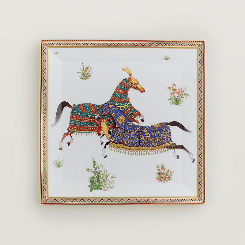 Cheval d’Orient square plate n°4