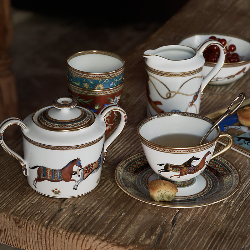 Cheval d’Orient tea cup and saucer n°1