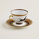 View: Worn, Cheval d’Orient tea cup and saucer n°2