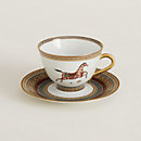 View: Worn, Cheval d’Orient tea cup and saucer n°3