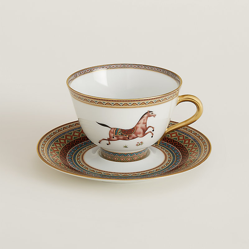 Cheval d'Orient tea cup and saucer n°3 | Hermès Mainland China