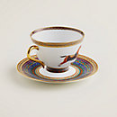 View: Worn, Cheval d’Orient tea cup and saucer n°4