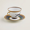 View: Worn, Cheval d’Orient tea cup and saucer n°6