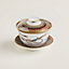 Cheval d’Orient tea cup with lid and saucer, large model, view 1 of 2