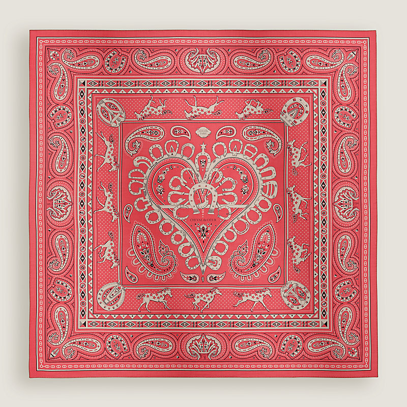 Cheval de Coeur Bandana shawl 140