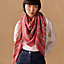 View: Worn, Cheval de Coeur Bandana shawl 140
