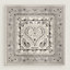 View: Flat, Cheval de Coeur Bandana shawl 140