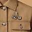 Cheval de Coeur pin set, View: Worn, worn, view 2 of 3