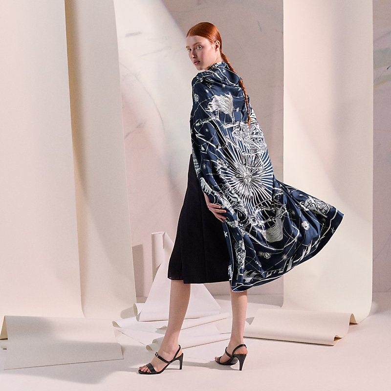 Chorus Stellarum embroidered giant scarf