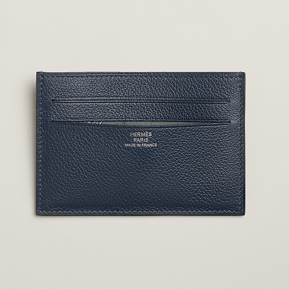 HERMES ネイビー Citizen Twill card holder - Blue | Hermès Mainland China