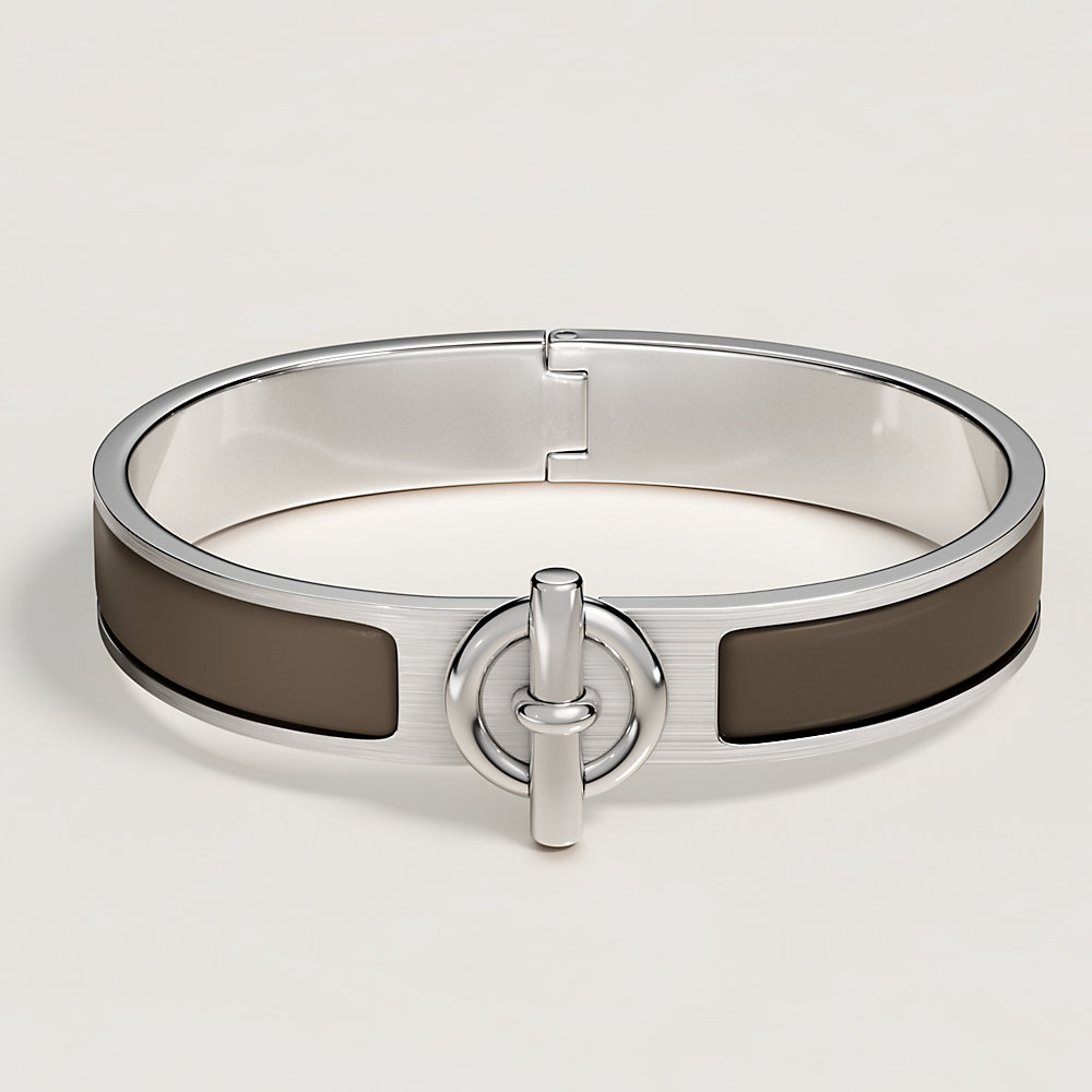 Clic Glenan bracelet - Grey | Hermès Mainland China