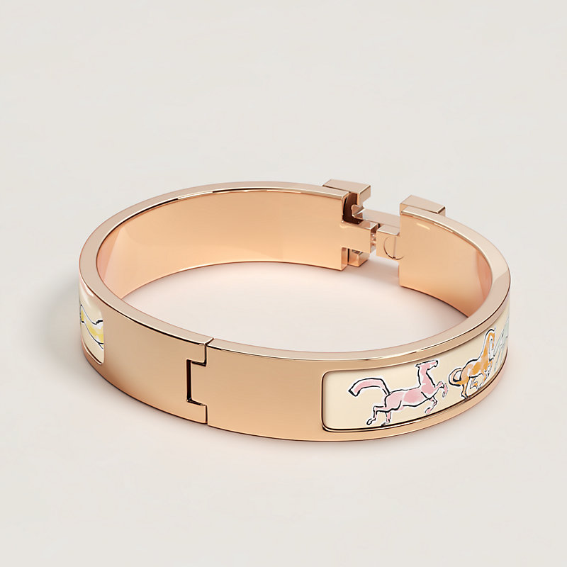 Clic H Chevaux en Liberte bracelet