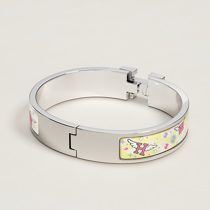 Enamel hinged clearance bracelet hermes