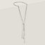 Clou de forge lariat necklace, view 1 of 3