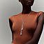 Clou de forge lariat necklace, view 2 of 3