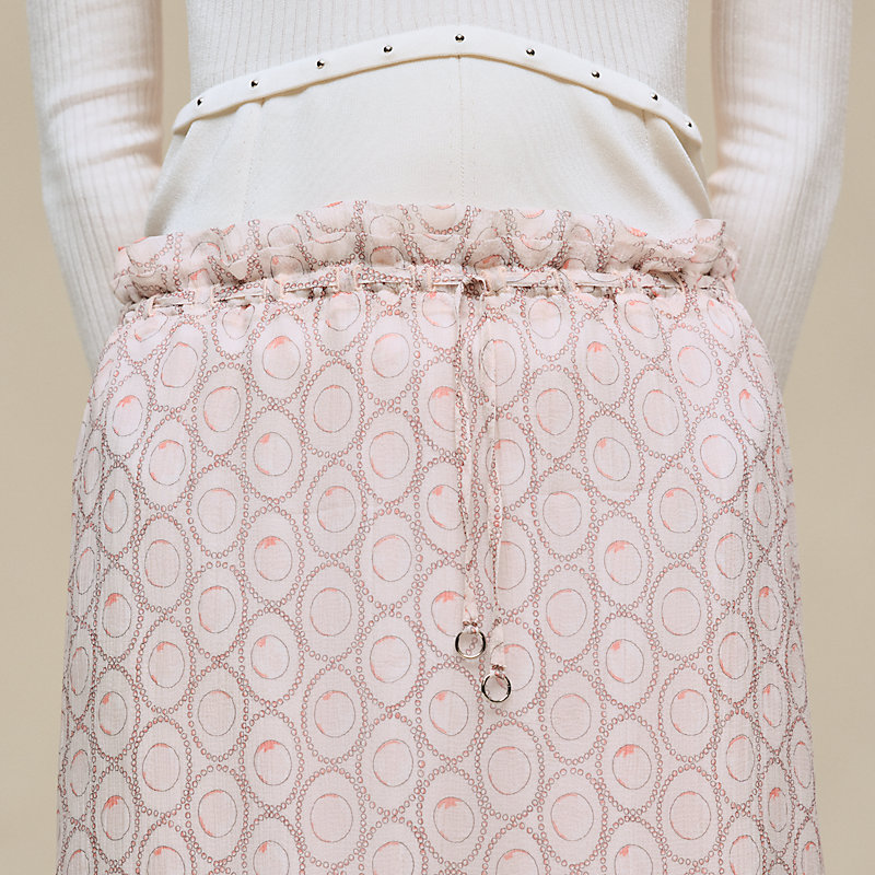 “Clous”抽绳郁金香半身裙