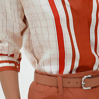 カジュアルに上品★HERMES Coaching Deja Vu ベルト付きカフタン 大人可愛い♡》HERMES Coaching Deja Vu カフタン (HERMES