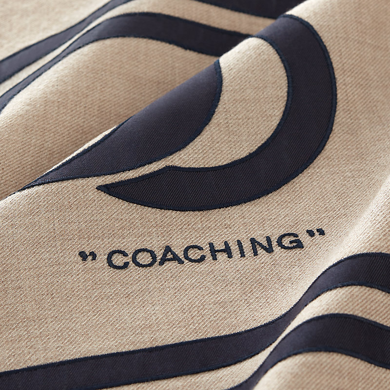 Coaching twill applique scarf 120