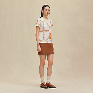 【シンプルでエレガント♪】HERMES maxi ricamata Tシャツ Embroidered maxi t-shirt | Hermès Mainland China