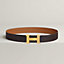 Constance belt buckle & Reversible leather strap 38 mm, view 1 of 2