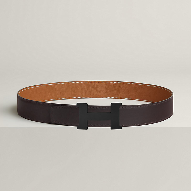 Constance belt buckle & Reversible leather strap 38 mm