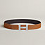 Constance belt buckle & Reversible leather strap 38 mm, view 2 of 2