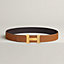Constance belt buckle & Reversible leather strap 38 mm, view 2 of 2