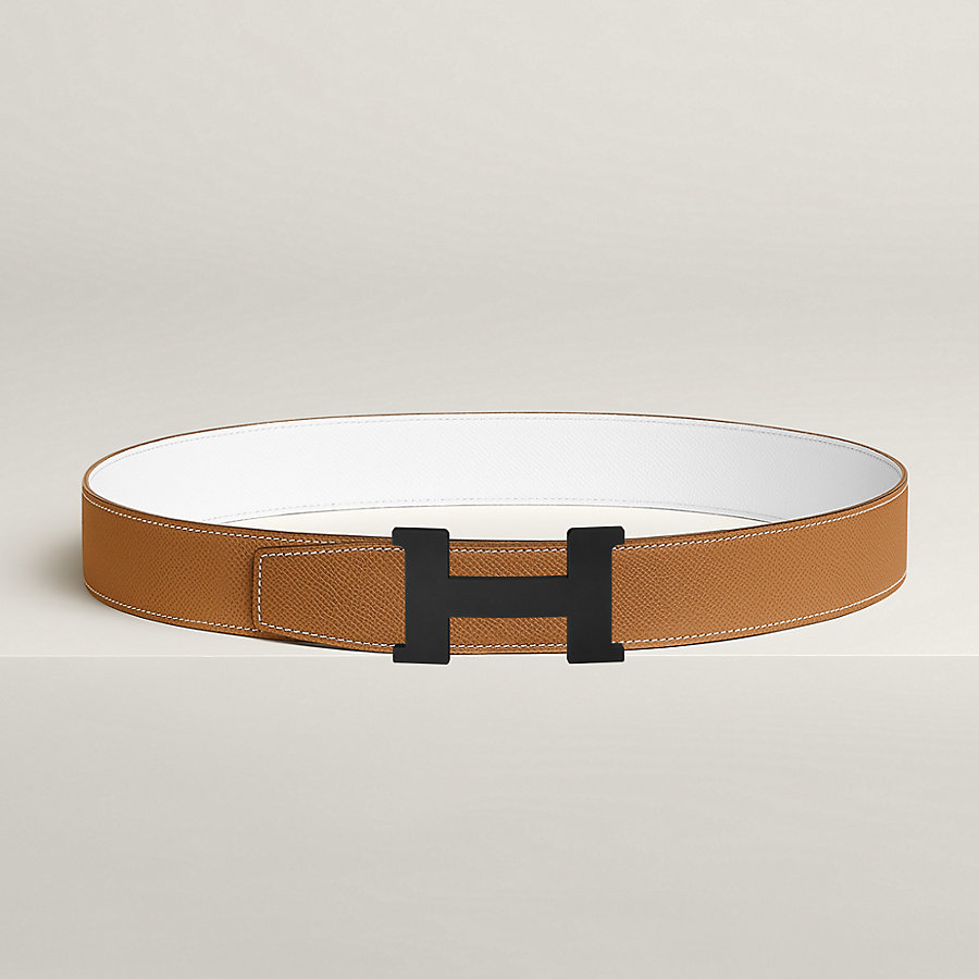 Constance belt buckle & Reversible leather strap 38 mm