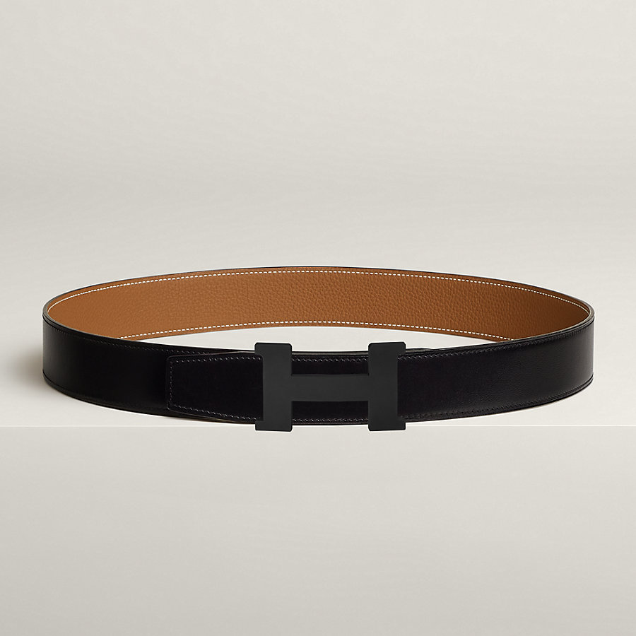 Constance belt buckle & Reversible leather strap 38 mm