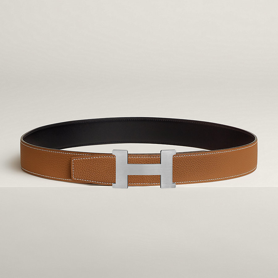 Constance belt buckle & Reversible leather strap 38 mm