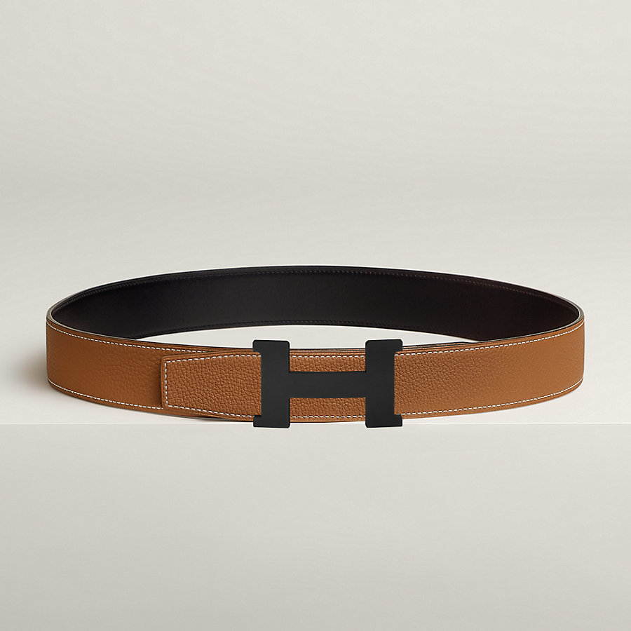 Constance belt buckle & Reversible leather strap 38 mm