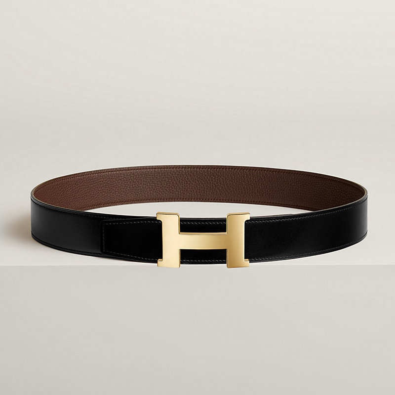 Constance belt buckle & Reversible leather strap 38 mm