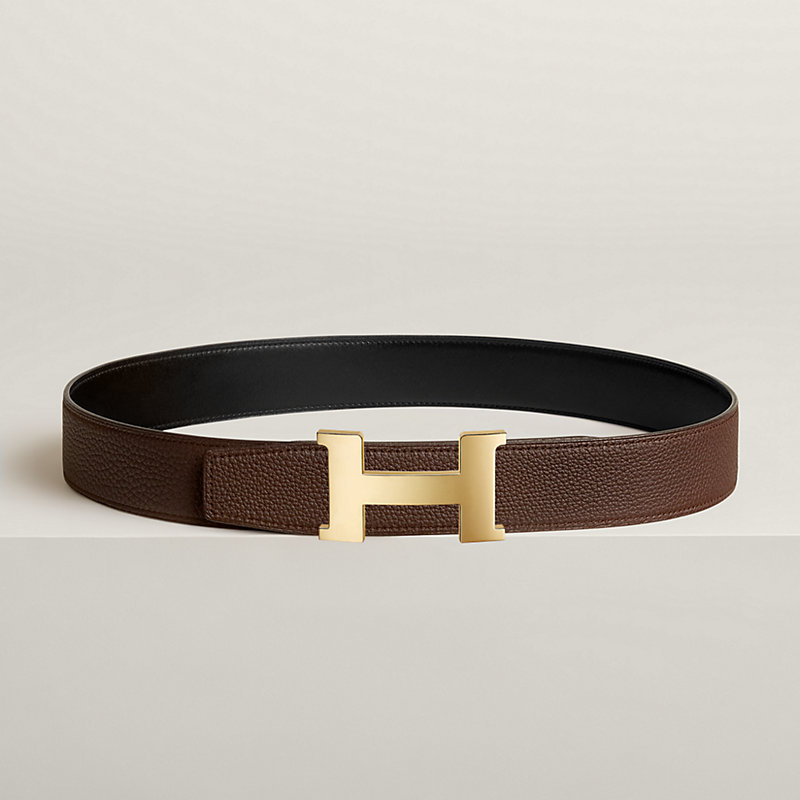 Constance belt buckle & Reversible leather strap 38 mm