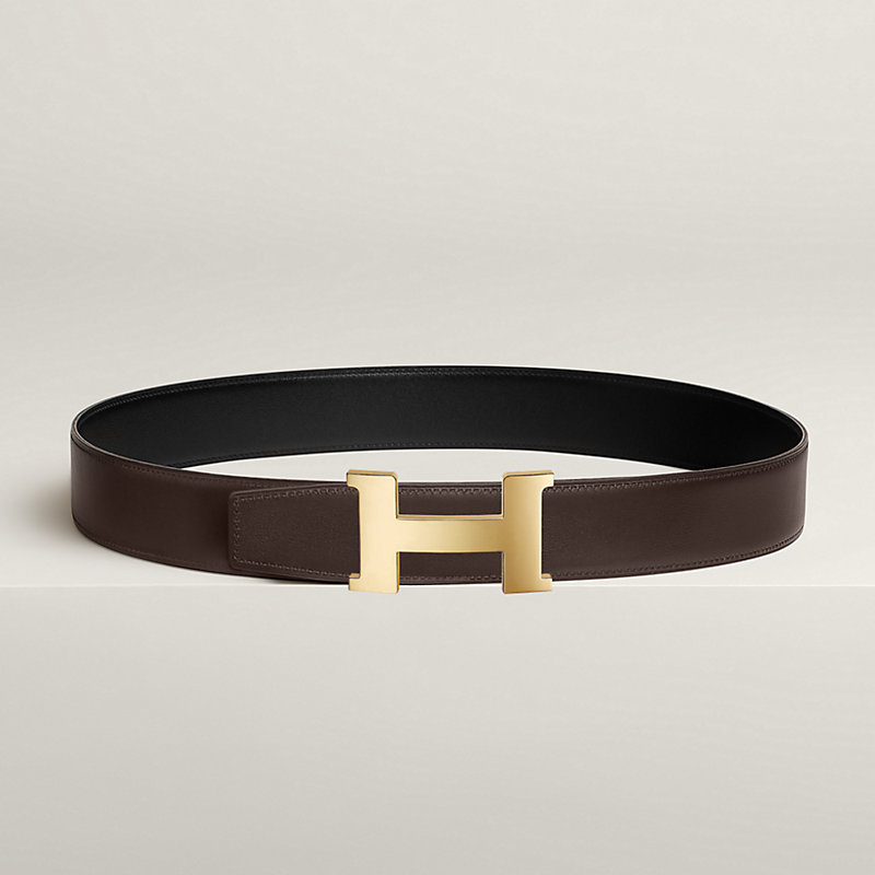 Constance belt buckle & Reversible leather strap 38 mm