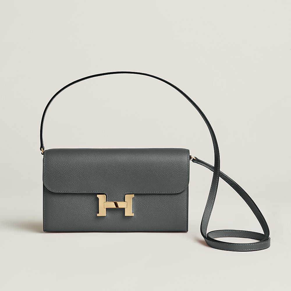 希少【国内発送】オーストリッチ HERMES Constance Wallet Constance Slim bicolor wallet | Hermès Mainland China