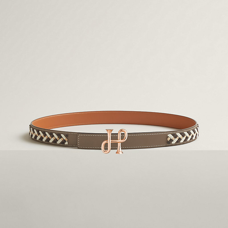 Cor Baroque belt buckle & Leather strap 24 mm | Hermès Mainland China