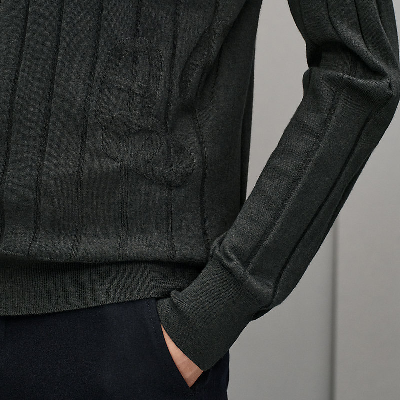 "Cotes et Maillons" turtleneck sweater